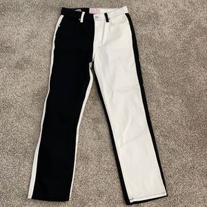 Revice denim black and white jeans. Never worn.